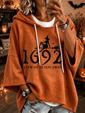 Women Text Letters Half Sleeve Casual Holiday Spring/Fall Hoodie