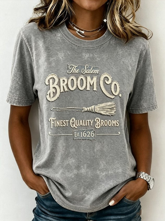 Women Text Letters Short Sleeve Tee T-shirt Crew Neck Casual Summer Top