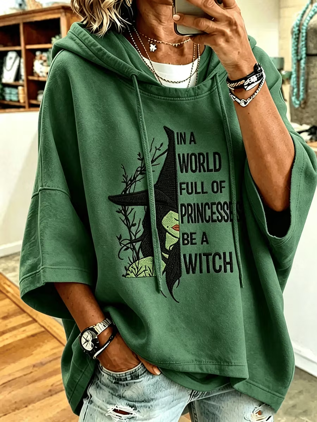 Women Text Letters Half Sleeve Casual Holiday Spring/Fall Hoodie