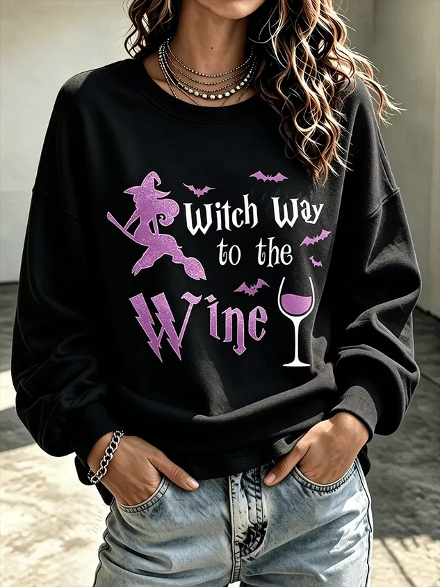Women Plain Crew Neck Casual Spring/Fall Long Sleeve Sweatshirt