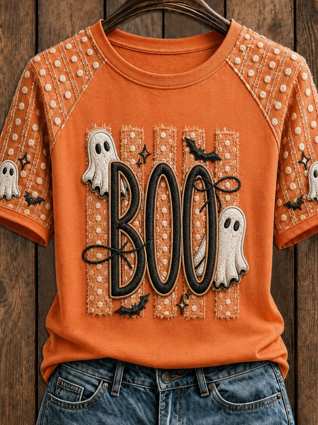Women Text Letters Short Sleeve Tee T-shirt Crew Neck Casual Summer Top