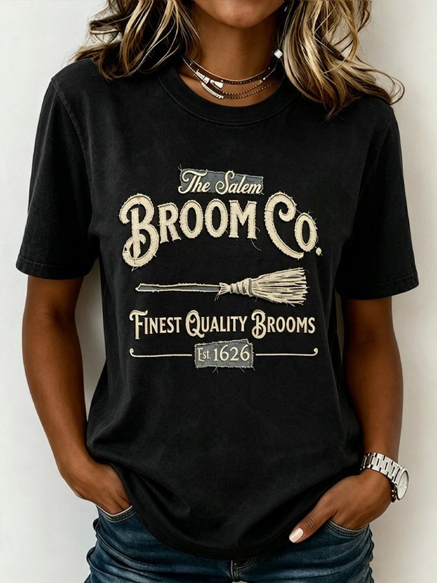 Women Text Letters Short Sleeve Tee T-shirt Crew Neck Casual Summer Top