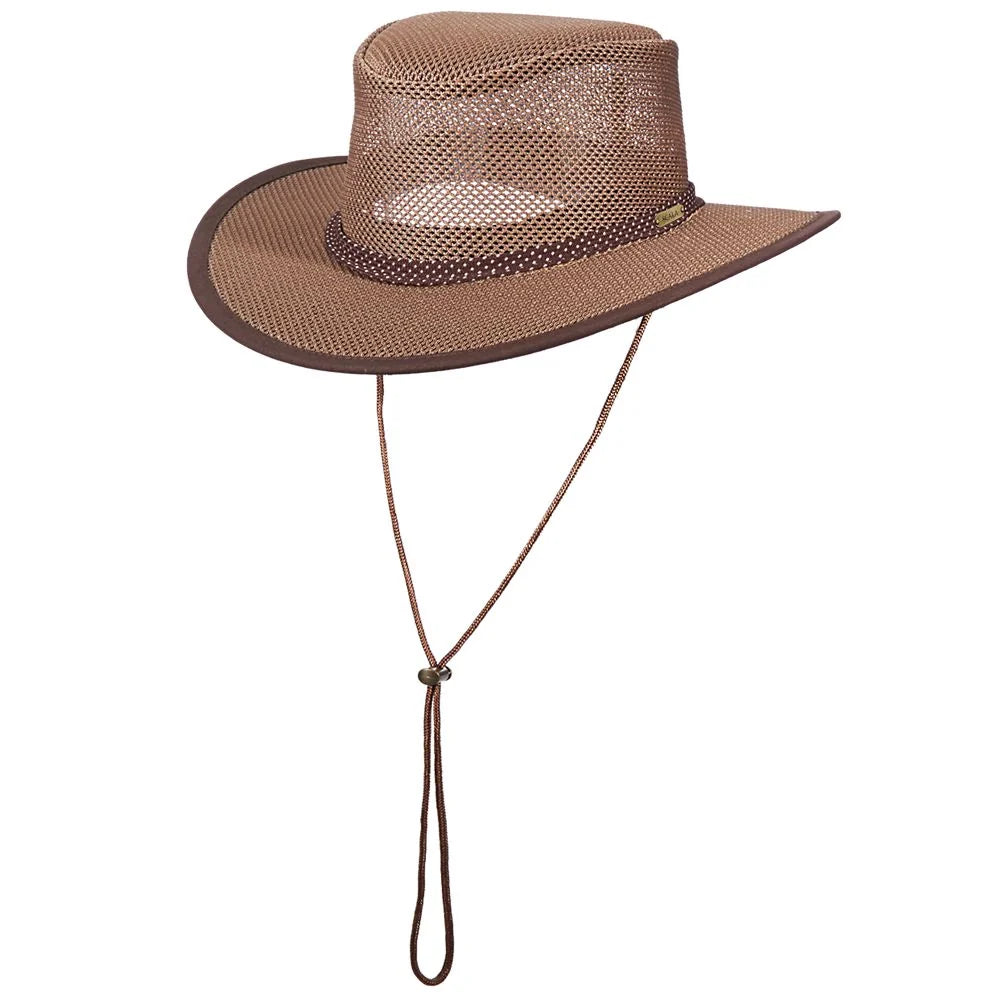 Scala Grand Canyon - Mesh Covered Nylon Australian Outback Hat