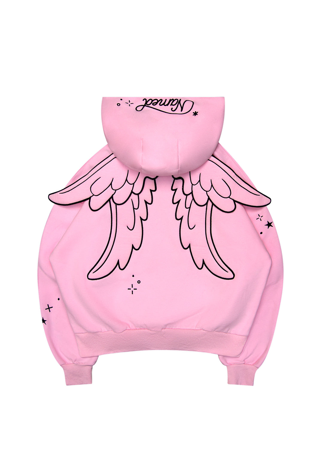 STITCH WINGS PULLOVER HOODIE BABY PINK (DETACHABLE WINGS)