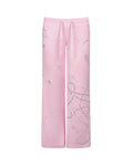 DREAMER RHINESTONE VELOUR SWEATPANTS BABY PINK