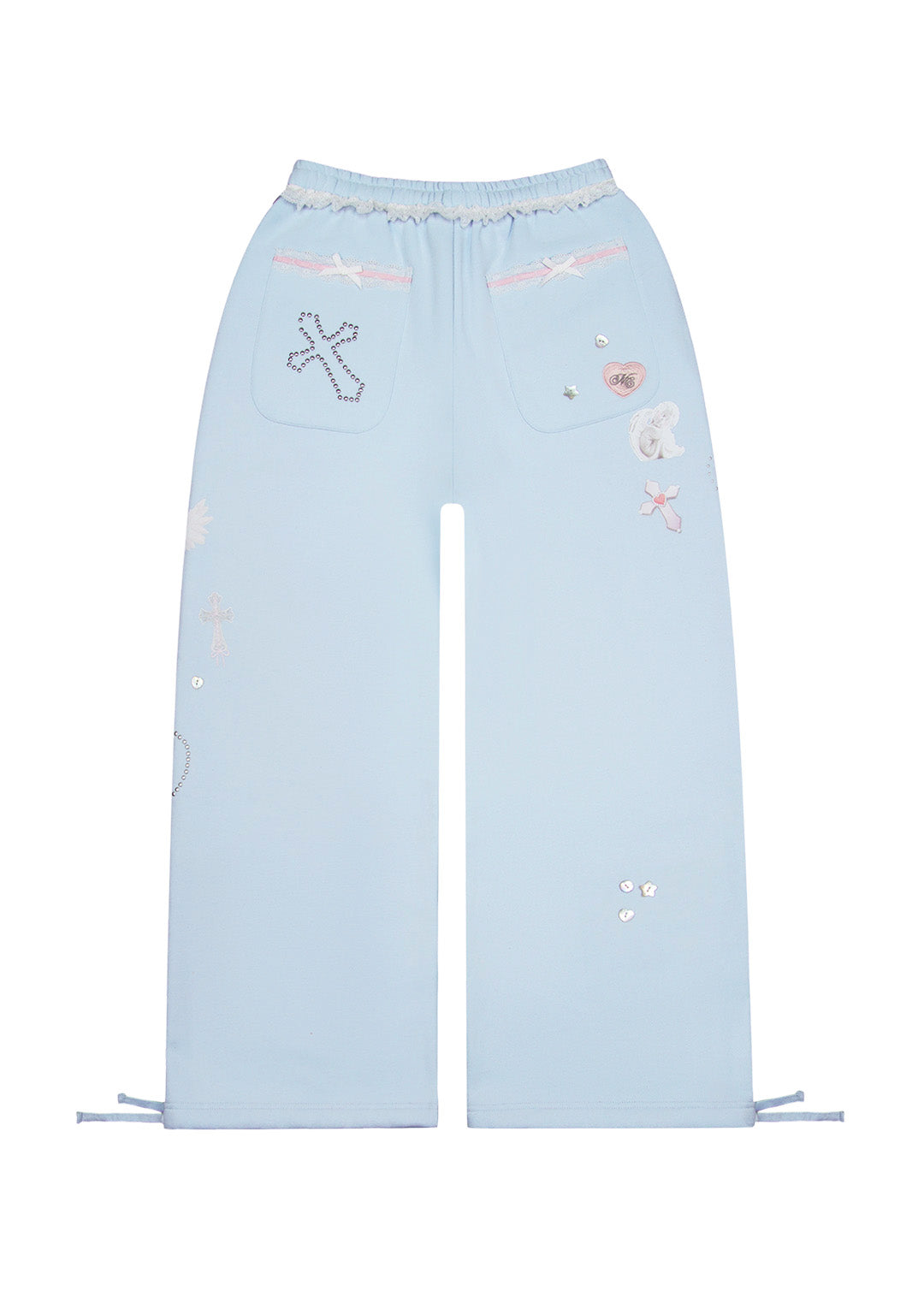WHISPER OVERSIZED SWEATPANTS BABY BLUE